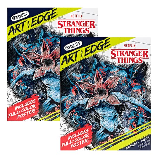 Crayola® Art with Edge Stranger Things Coloring Book, 2ct.